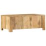 Coffee Table with 4 Drawers 90x50x35 cm Solid Mango Wood Image 5