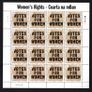 2011 Ireland Women's Rights Commemorative Stamps Sheetlet Plate 1A1A1A1A Mint Never Hinged (MNH) Image 3