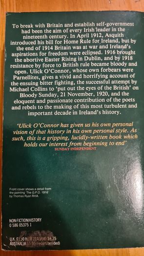 A Terrible Beauty Is Born. By Ulick O Connor. Paperback In Good Condition.