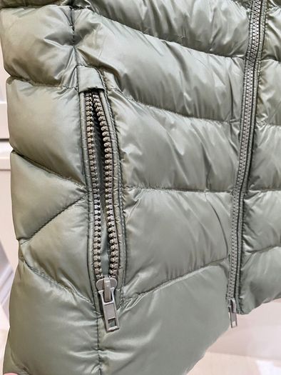 Designer brand Polo Ralph Lauren army khaki Green sleeveless quilted gilet with removable hood BRAND NEW