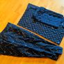 Navy Blue Lehenga Choli with Embroidery & Sequence Work - Un stitched (Size: XS-S-M-L) Image 7