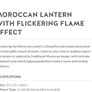 New Moroccan Battery Operated Lantern Image 5