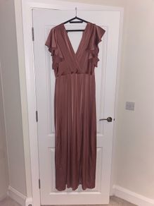 Folkster Marsala Della Satin Gown