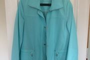 Basler Ladies turquoise rain jacket