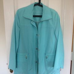 Basler Ladies turquoise rain jacket