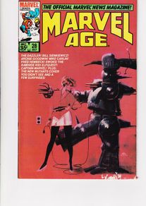 Marvel Age #28 The Dazzler 1985 Marvel Copper Age Comic