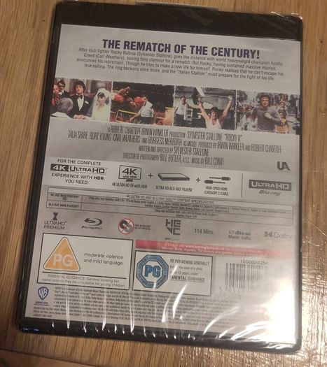 Rocky II - Blu-Ray and 4K - Brand New
