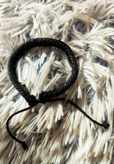 Black Braided Unisex Bracelet