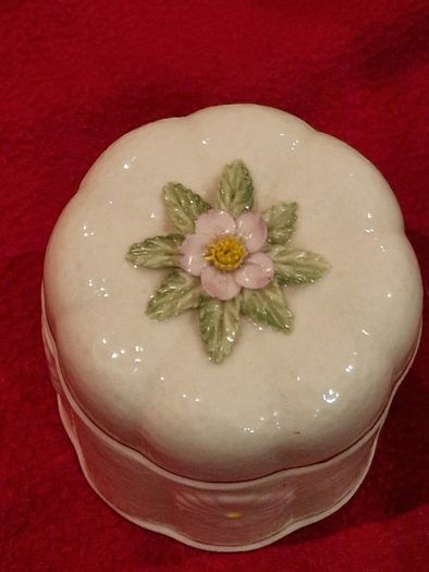 Belleek Trinket Jar