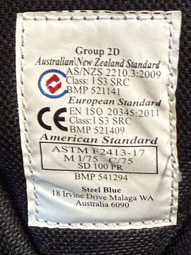 Steel Blue Safety Boots Uk9 New