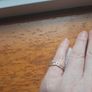 9 Carat Gold CZ Vintage Ring Image 3