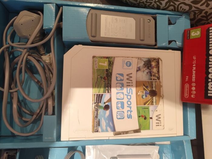 Wii Bundle Boxed with Sports and Mario Bros