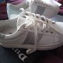 Dune Eliss white leather mix side stripe sport, size 37 Image 4