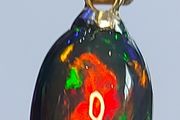Ethiopian Fire Opal Pendant 2.7 ct on 925 Silver