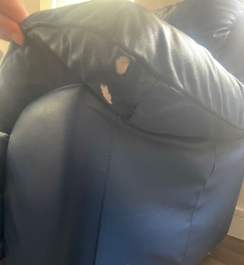 2 Seater Sofa - Blue Leather