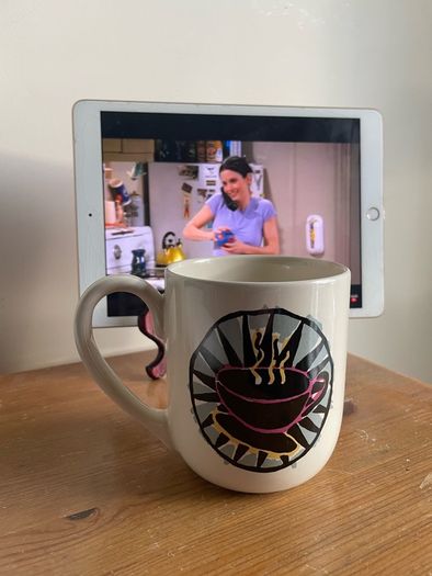 Official 1996 Friends Warner Bros Mug Vintage 90s Collectible