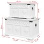 Two Piece Storage Chest Set White Image 6