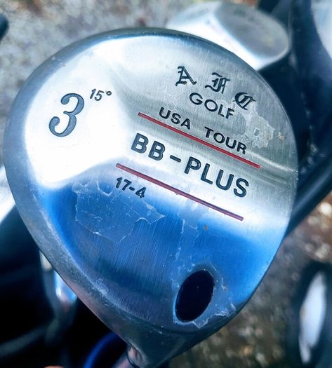 Set of golf clubs