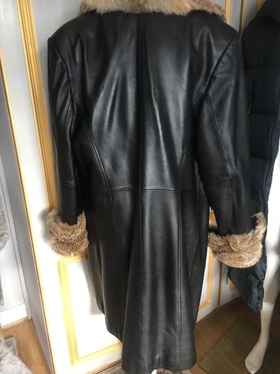 leather coat,good condition, size L