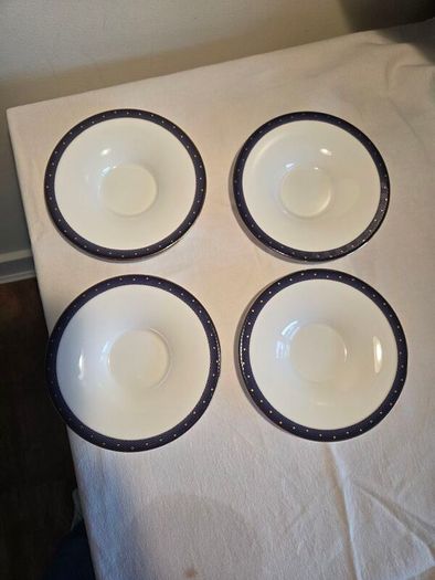 Wedgwood China Midnight design tea cup and saucer duo. Perfect.
