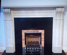 marble fire place