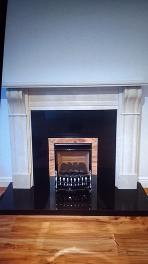 marble fire place