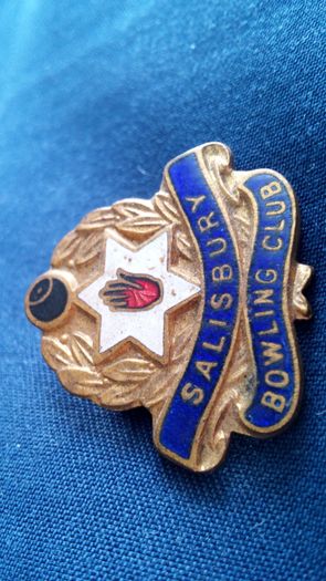 Salisbury Bowling Club Pin Badge.