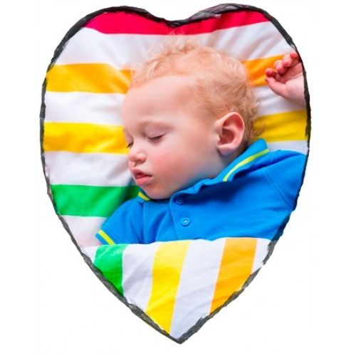 Photo Slate 20 X 24cm Heart