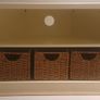 Charming TV & Storage Unit with Wicker Baskets Image 2