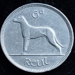Ireland - 1940 - 6 Pence - Wolfhound - KM.13 - [2768]