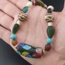 Rare Vintage Asian African Pumtek Pyu Glass Bead Necklace Image 4