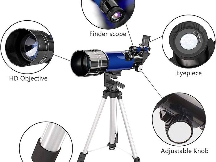 Telescope for Kids Beginners Adult, 70mm Astronomical Refractor Telescope with Adjustable Tripod & & Finder Scope- Portable Travel Telescope Perfect for Kids Children Teens