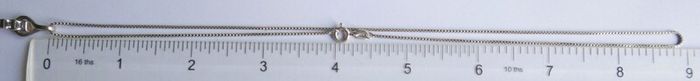 Vintage Sterling Silver 925 Drop Pendant Necklace length 18" - 4,5g