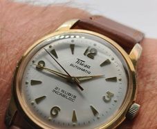 Vintage Tiresa Automatic Swiss ETA 2451,  21 Jewels, 20 Micron Gold Plated Watchmaker Restored