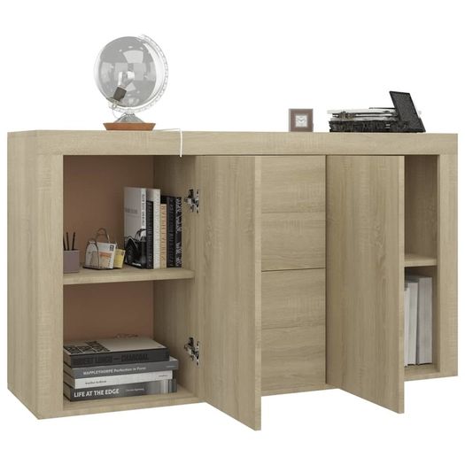 Sideboard Sonoma Oak 120x36x69 cm Chipboard