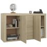 Sideboard Sonoma Oak 120x36x69 cm Chipboard Image 4