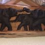 Hand carved wood. Image 3