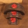 Brand New Set of 3 Wooden Candle Holder with 3 Candles included Image 3