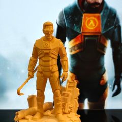 3D Printed Gordon Freeman (Half-Life) Figurine