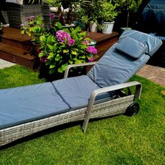 Sun Bed Rattan Lounger