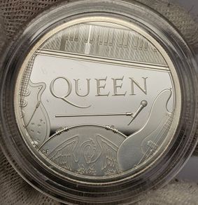 Royal Mint .999 2020 Silver Proof 2oz Queen Music Legends Coin in Original Capsule