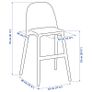 ikea 'urban' junior chair (white) x2 Image 4