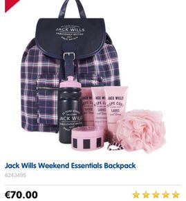 Jack Wills Weekend Backpack Bnwt