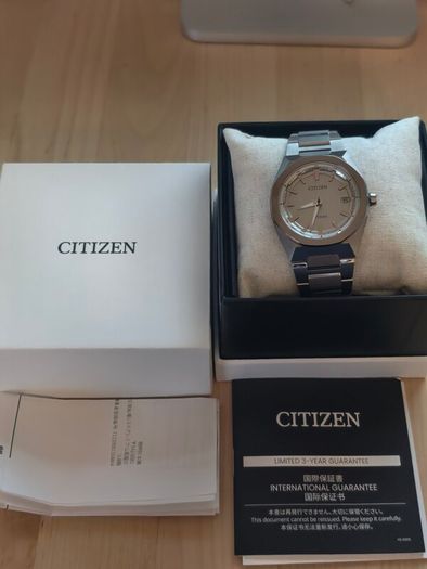 Brand New Citizen Attesa Super Titanium CB3040-56H (Eco-Drive Radio-Controlled) Full Set