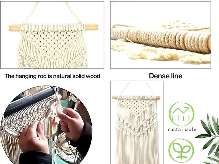 NEW SALE | Macrame Wall Hanging, Handmade Woven Tapestry Boho Chic Wall Decor for Bedroom, Livingroom, Apartment