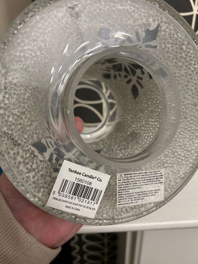 Yankee candle topper & plate