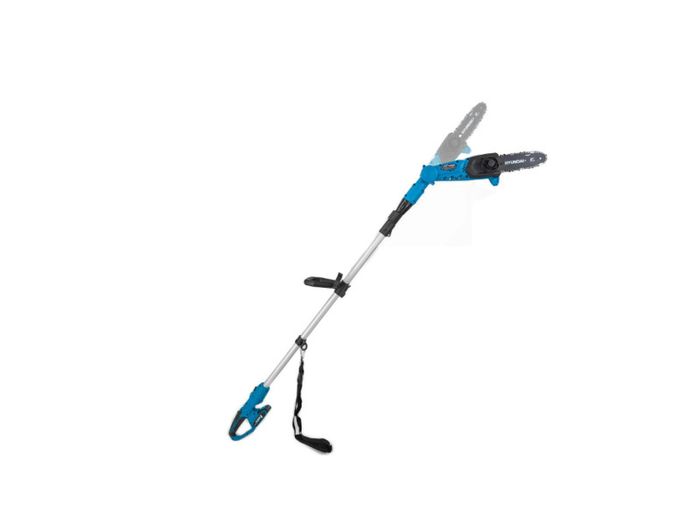 Hyundai 20V Cordless Pole Saw, 2Ah Battery and Charger, Lightweight and Telescopic Chainsaw