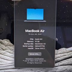 Apple MacBook Air 13-Inch (M4, 2025) - 16GB RAM - Midnight - Pristine / Like New