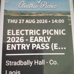 Early entry to Electric Picnic