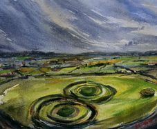 hill of tara watercolour